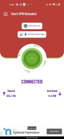 Stark VPN Reloaded для Android — скриншот 1