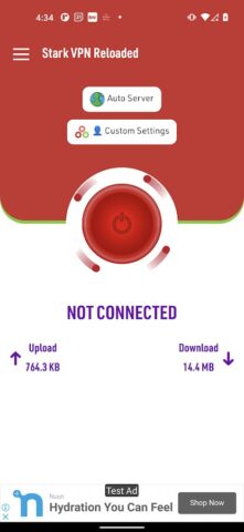 Stark VPN Reloaded для Android — скриншот 2