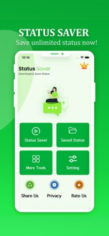 Сохранить статус для WA Video для iOS — скриншот 1