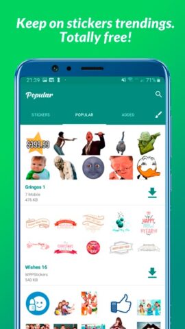 Стикеры для WhatsApp для Android — скриншот 2