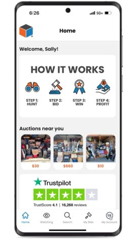 StorageTreasures Auction App для Android — скриншот 1