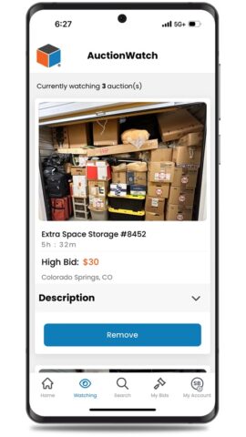 StorageTreasures Auction App для Android — скриншот 3