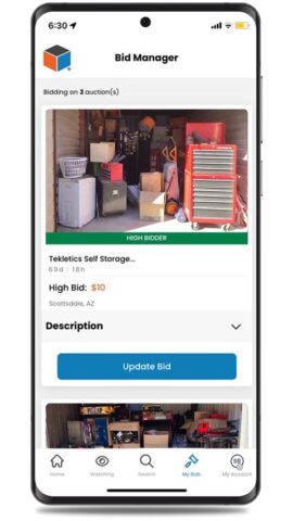 StorageTreasures Auction App для Android — скриншот 4