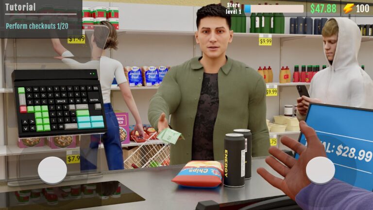 Supermarket Manager Simulator — скриншот 1