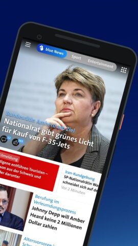 Swisscom blue News & E-Mail для Android — скриншот 2