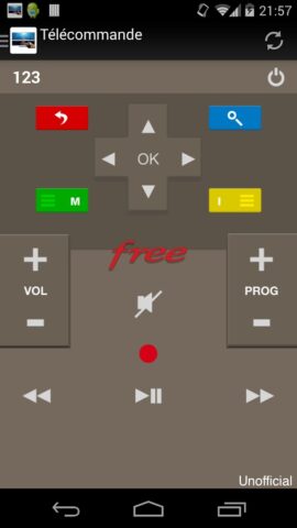 Télécommande pour Freebox для Android — скриншот 1