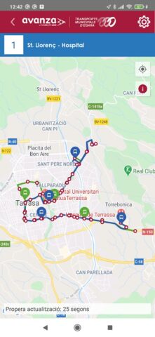 TMESA — Bus Terrassa для Android — скриншот 2