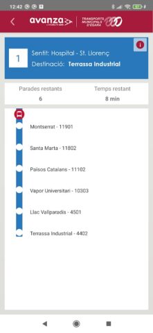 TMESA — Bus Terrassa для Android — скриншот 3