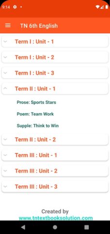 TN 6th English Guide для Android — скриншот 2