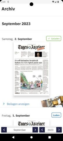 Tages-Anzeiger E-Paper для Android — скриншот 3
