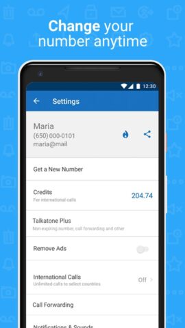 Talkatone: Texting & Calling для Android — скриншот 4