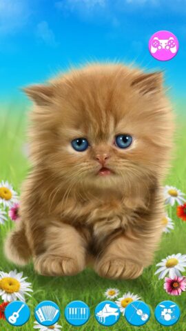 Talking baby cat. Talking game для Android — скриншот 1