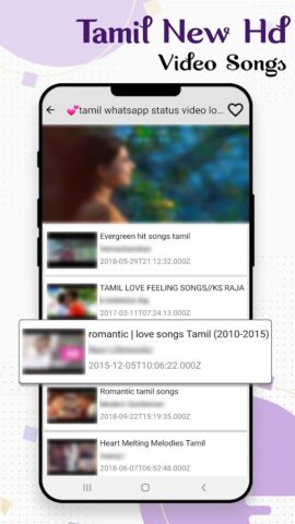 Tamil Songs: Tamil Video: Tami для Android — скриншот 5