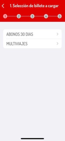 Tarjeta Transporte для iOS — скриншот 3
