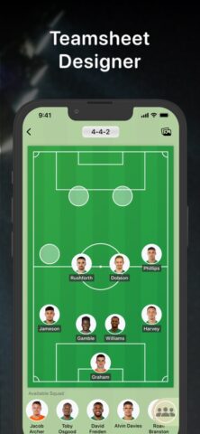 Teamsheet — Soccer Line Up для iOS — скриншот 2