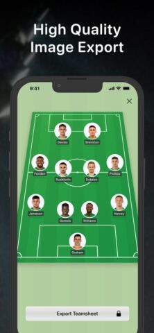 Teamsheet — Soccer Line Up для iOS — скриншот 4
