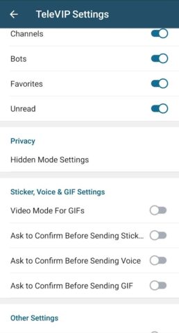 TeleVIP для Android — скриншот 4