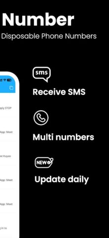 Temp Number — Receive SMS для Android — скриншот 5
