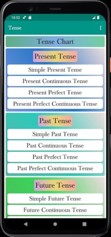 Tense In Hindi для Android — скриншот 1