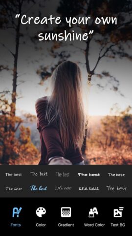 Text On Photo AI Photo Editor для Android — скриншот 3