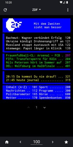 TextTV для Android — скриншот 4
