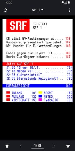TextTV для Android — скриншот 5