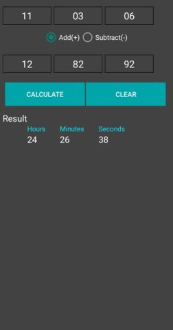 Time Duration Calc для Android — скриншот 2