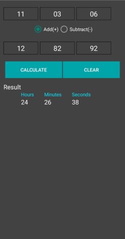 Time Duration Calc для Android — скриншот 3