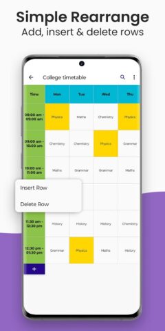 Timetable & Schedule Maker для Android — скриншот 4