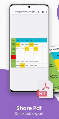 Timetable & Schedule Maker для Android — скриншот 5