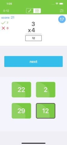 Times Tables — Flash Quiz для iOS — скриншот 2