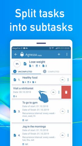 Планировщик дел и целей для Android — скриншот 3