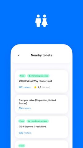 Toilet Finder для Android — скриншот 3