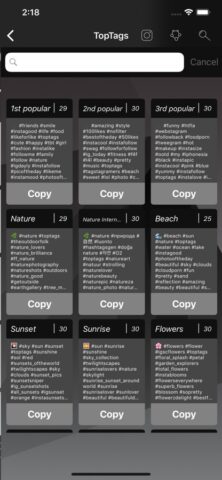 Top Tags: TagsForLikes app для iOS — скриншот 2
