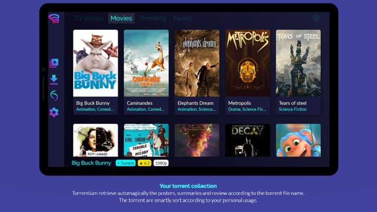 Torrentium TV — Stream torrent для Android — скриншот 1