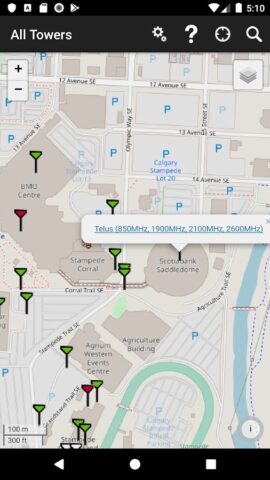 TowerLocator Canada для Android — скриншот 3