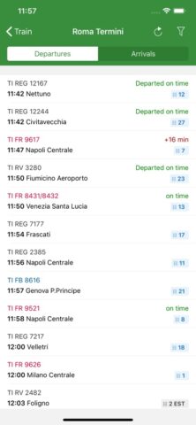 Train Timetables in Italy для iOS — скриншот 4