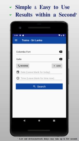 Trains — Sri Lanka для Android — скриншот 1
