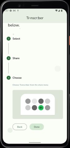Transcriber for WhatsApp для Android — скриншот 4