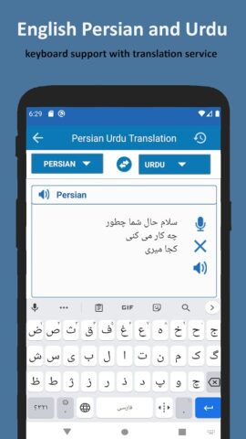 Persian to Urdu Translate для Android — скриншот 5