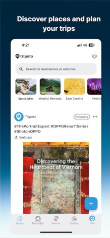 Tripoto: Travel Planner для Android — скриншот 1