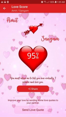 True Love Calculator для Android — скриншот 5