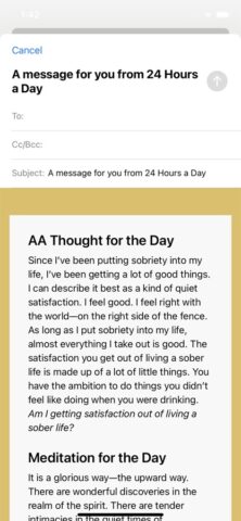 Twenty-Four Hours a Day для iOS — скриншот 5