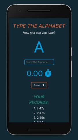 Type The Alphabet для Android — скриншот 1