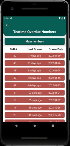 UK49s Results для Android — скриншот 3