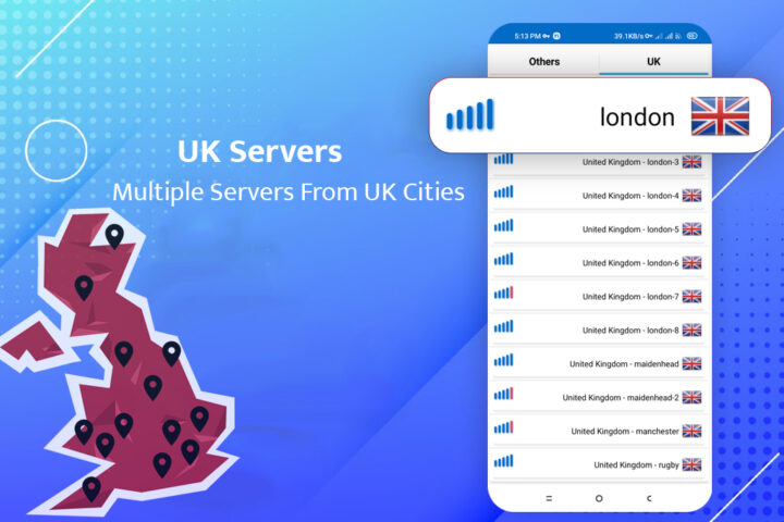 UK VPN — Fast & Secure‏ для Android — скриншот 3