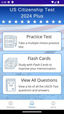 US Citizenship Test 2025 Plus для Android — скриншот 1