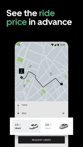 Uber AZ — такси и доставка для Android — скриншот 2