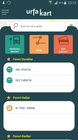 Urfa Ulaşım для Android — скриншот 1