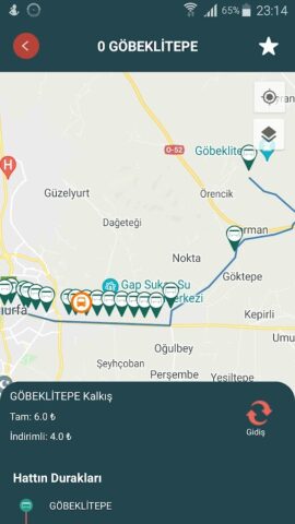 Urfa Ulaşım для Android — скриншот 4